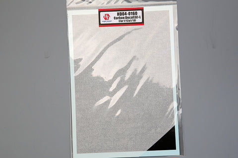 Hobby Design HD04-0160 Carbon Decal (A) - L (for 1/12 & 1/18)