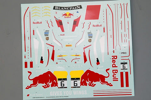 Hobby Design HD04-0173 1/24 Audi R8 Red Bull Decals for NuNu (PN24004)