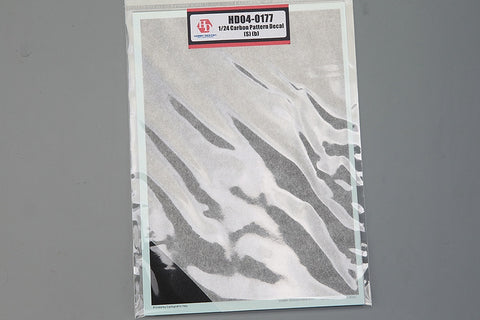 Hobby Design HD04-0177 1/24 Carbon Pattern Decal (S) - B (Twill Weave)