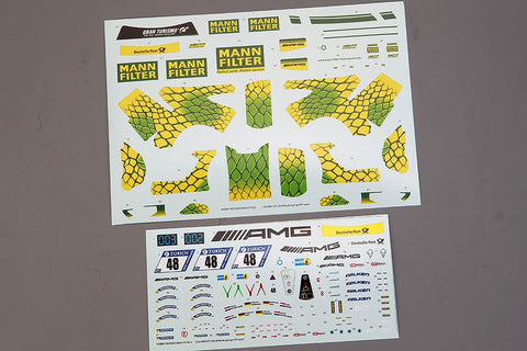 Hobby Design HD04-0179 1/24 AMG GT3 HTP Motorsport 2018 Nürburgring 24H Decals (for Tamiya 24345)