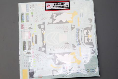 Hobby Design HD04-0181 1/24 Citroën C3 WRC: Winner of the 2019 Monte Carlo and Mexico Rallies