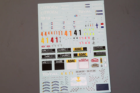 Hobby Design HD04-0185 1/24 Citroën C3 WRC 2019 Decals