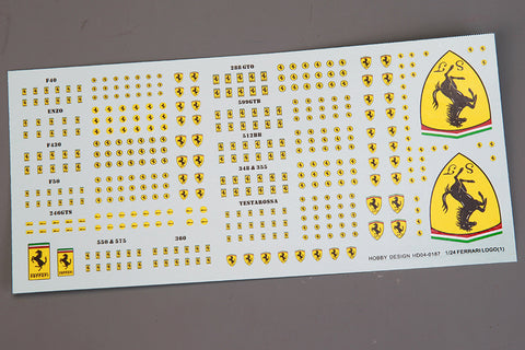 Hobby Design HD04-0187 1/24 Ferrari Logo (A) Decal