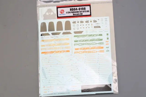 Hobby Design HD04-0198 1/24 Porsche 911 GT3 RS Decal Set (B)