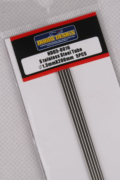 Hobby Design HD05-0016 Stainless steel tube 1.3mm x 200mm