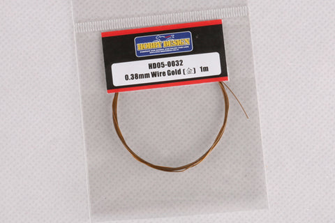 Hobby Design HD05-0032 0.38mm Wire (Gold) 1m