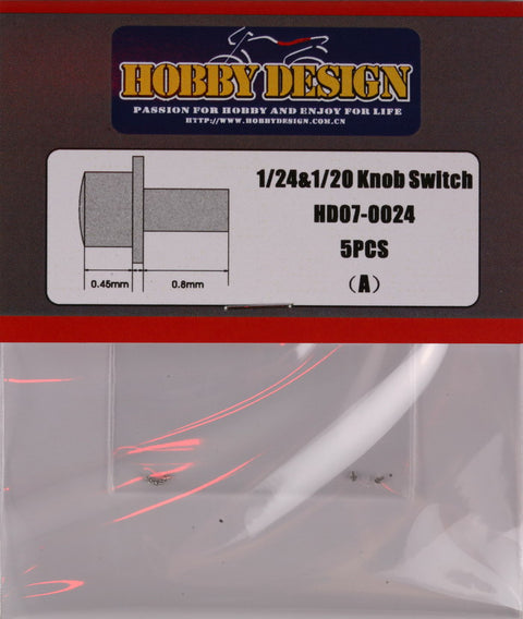 Hobby Design HD07-0024 1/24&1/20 Knob switch (A)
