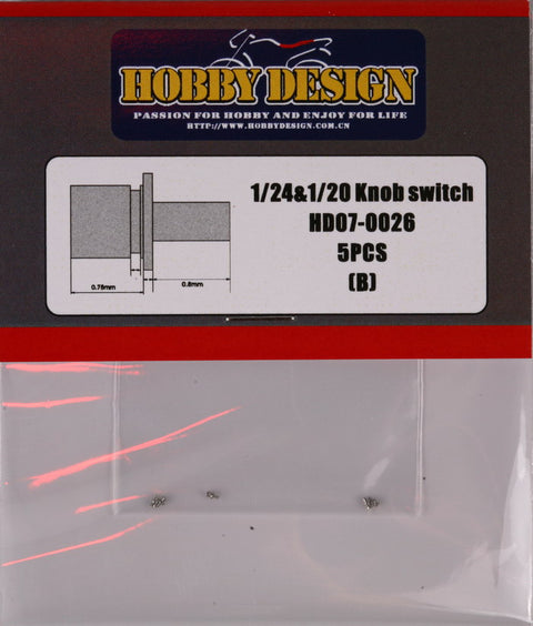 Hobby Design HD07-0026 1/24&1/20 Knob switch (B)