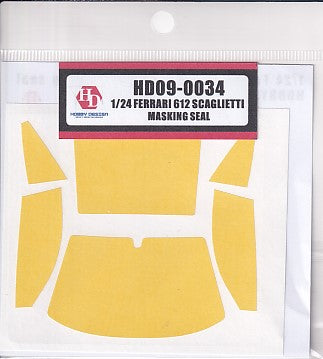 Hobby Design HD09-0034 1/24 Ferrari 612 Scaglietti Masking Seals