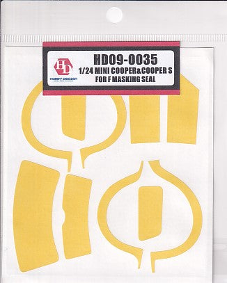 Hobby Design HD09-0035 1/24 Mini Cooper Cooper S (for Fujimi) Masking Stickers