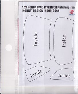 Hobby Design HD09-0045 1/24 Honda Civic Type R (for Fujimi) Masking Stickers
