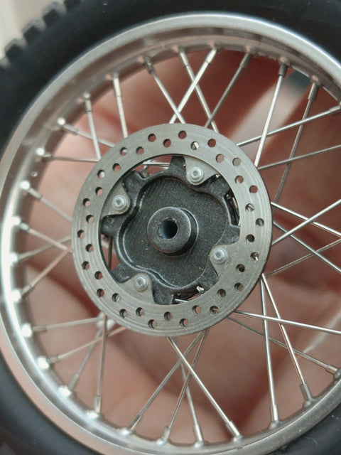 Khaled Model D001 1/12 Metal Disc Brake for 1991 Honda XLR BAJA Motorcycle Model (for Hasegawa kit)