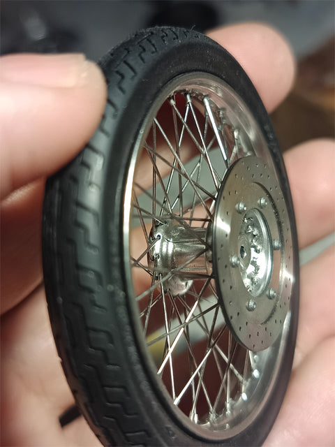 Khaled Model D009 1/12 Metal Disc Brake for Honda NC37 Steed VLS (1998 Model) – for Aoshima Kit