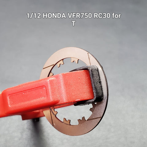 Khaled Model D011 1/12 Metal Disc Brakes for Honda VFR750R (RC30) (for Tamiya kit)