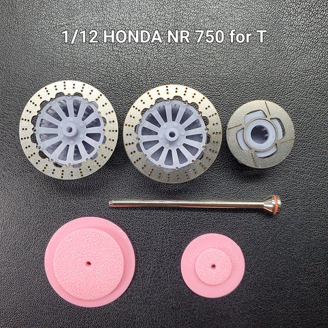Khaled Model D015 1/12 Metal Disc Brakes for Honda NR750 (for Tamiya)