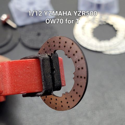 Khaled Model D017 1/12 Metal Disc Brakes for Yamaha YZR500 OW70 Motorcycle (for Tamiya)