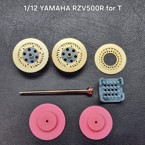 Khaled Model D032 1/12 Metal Disc Brakes for Yamaha RZV500R Motorcycle (for Tamiya)