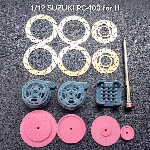 Khaled Model D034 1/12 Metal Disc Brakes for Suzuki RG400Γ (for Hasegawa kit)