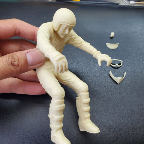 Khaled Model F001 1/12 Jumping Rider Figure 14027 (for Tamiya)