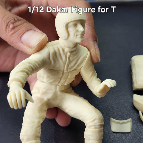 Khaled Model F002 1/12 BMW R80 G/S Dakar Rider Figure 14049 14056 (for Tamiya)