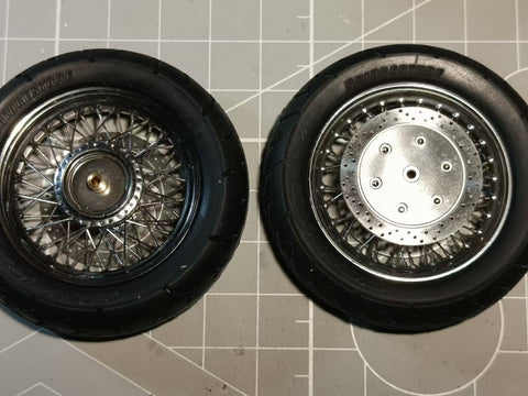 Khaled Model LQ012 1/12 Wheel Spoke Set for Yamaha XV1600 RoadStar Motorcycle (for Tamiya)