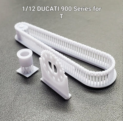 Khaled Model LT045 1/12 Chain set for Ducati 900 series (MHR, NCR, SS) – for Tamiya kits