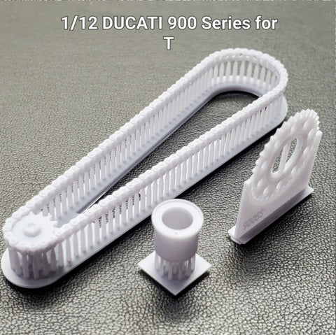Khaled Model LT045 1/12 Chain set for Ducati 900 series (MHR, NCR, SS) – for Tamiya kits