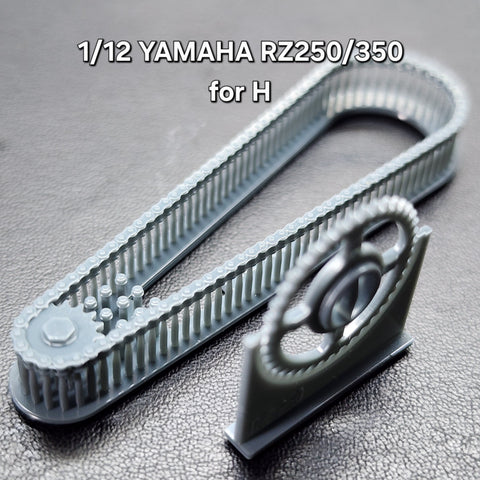 Khaled Model LT055 1/12 Motorcycle Chain Set for Yamaha RZ250/350 (for Hasegawa kit)