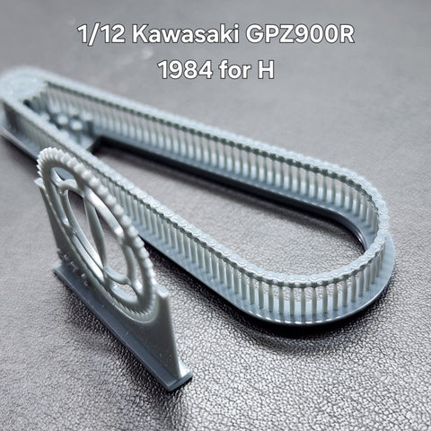 Khaled Model LT058 1/12 Motorcycle Chain Set for Kawasaki GPZ900R (1984 Model) (for Hasegawa kit)