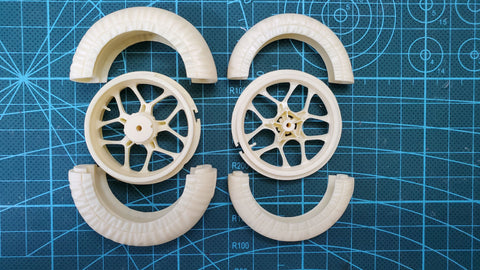 Khaled Model Q001 1/12 Tamiya 14133 Tire Warmers for R1M