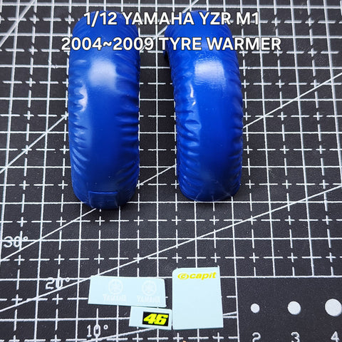 Khaled Model Q005 1/12 Tire warmers for Yamaha YZR-M1 (2004–2009)