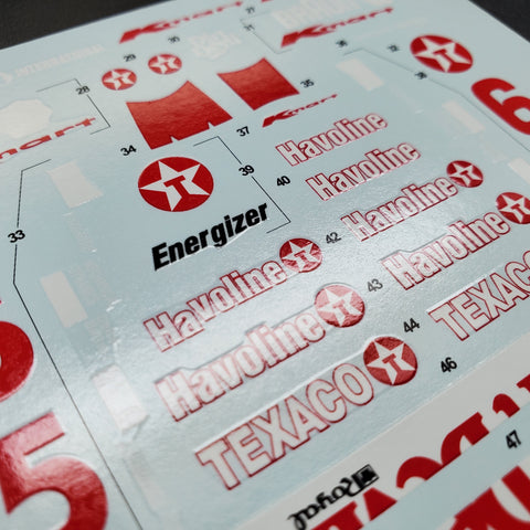 Khaled Model QS003 1/20 Newman/Haas Kmart Texaco Lola 93T/00 Ford Decals 20040 (for Tamiya)