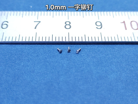 Khaled Model S004 1.0 mm slotted screw, 30 pieces per box