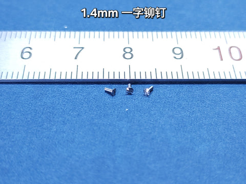 Khaled Model S006 1.4mm slotted screws, 30 pieces per box