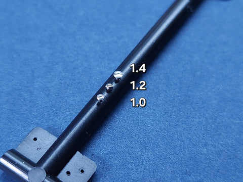 Khaled Model S006 1.4mm slotted screws, 30 pieces per box