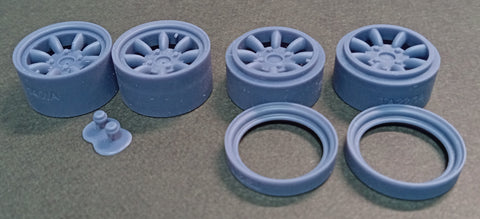 Kei Style KS-PA1 1/24 14-inch 8-spoke wheel exclusively for the KS-CU1