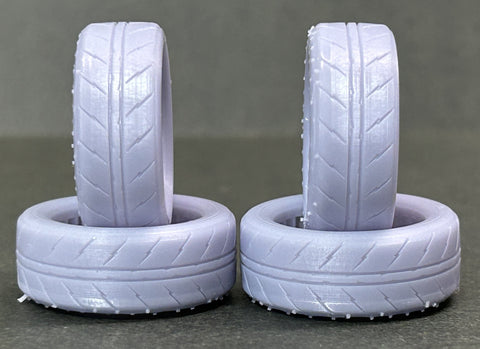 Kei Style KS-PA115 1/24 14-inch tire set for CU18 (non-tapered)