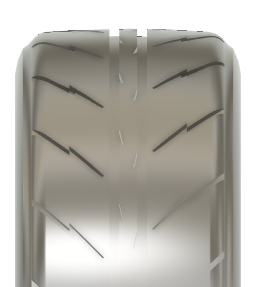 Kei Style KS-PA115 1/24 14-inch tire set for CU18 (non-tapered)