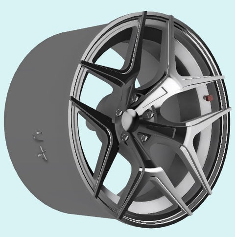 Kei Style KS-PA12 1/24 20-inch V-P TYPE wheels exclusively for the KS-CU2
