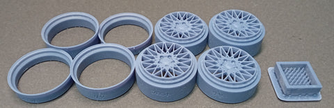 Kei Style KS-PA13 1/24 20-inch mesh-type wheels exclusively for the KS-CU2