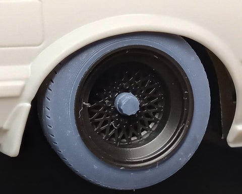 Kei Style KS-PA14 1/24 14-inch tires exclusively for the KS-CU3