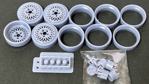 Kei Style KS-S39 1/24 16-inch 5-hole F-mesh type wheel
