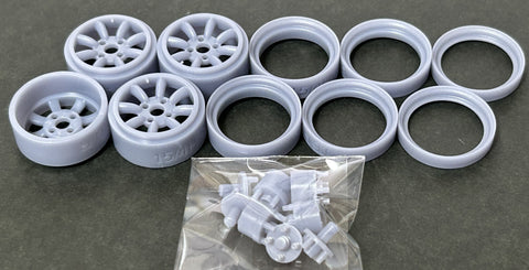 Kei Style KS-S41 1/24 15-inch 4H RS-8 R-TYPE wheels (set of 4)