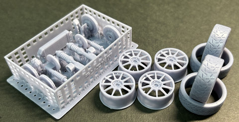 Kei Style KS-SP26 1/24 Tarmac parts for Hasegawa Lancer Evolution VI (10-spoke version)