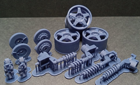 Kei Style KS-SP35 1/24 Tarmac parts for Tamiya's ST185 Castrol Celica (semi-slick tire version)