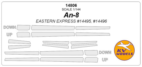KV Models 14806 1/144 Antonov An-8  (EASTERN EXPRESS #14495, #14496) (For EASTERN EXPRESS)