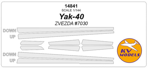 KV Models 14841 1/144 Yakovlev Yak-40 (ZVEZDA #7030) (For ZVEZDA)