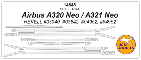 KV Models 14848 1/144 Аirbus A320 Neo, A321 Neo  (REVELL #03942, #04952) (For Revell)