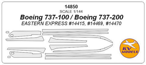 KV Models 14850 1/144 Boeing 737-100 / Boeing 737-200 (EASTERN EXPRESS #14415, #14469, #14470) (For EASTERN EXPRESS)
