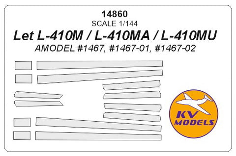KV Models 14860 1/144 Let L-410M / L-410MU / L-410MA (AMODEL #1467 / #1467-01, #1467-02) (For AMODEL)